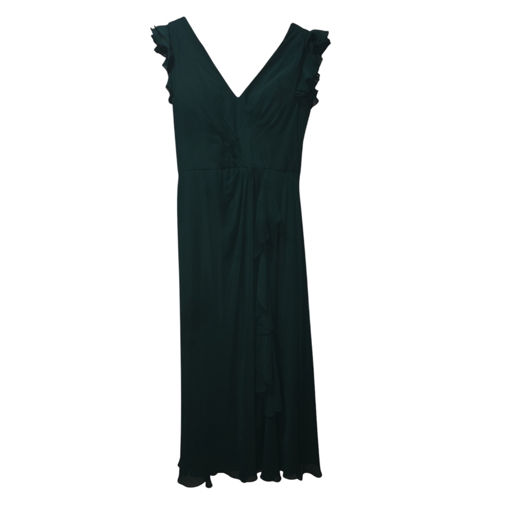 Mori Lee Madeline Gardner Ruffle Flutter Sleeve Dress Size 12